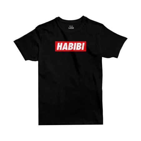 New Design Jobedu Habibi Men's T-shirt - Black - تي-شيرت