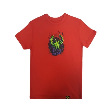 New Design Jobedu Hulk Smash Kids T-shirt - 12 Years - Red - تي-شيرت