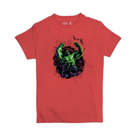 New Design Jobedu Hulk Smash T-Shirt - Red - تي-شيرت