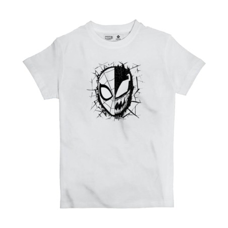 New Design Jobedu Marvel Spiderman T-Shirt - White - تي-شيرت