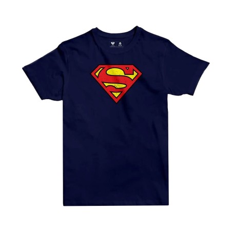 New Design Jobedu Superman Logo Men's T-shirt - M - Blue Navy - تي-شيرت