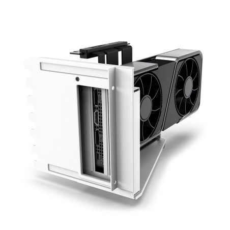 New Design NZXT Vertical Graphics Card Mounting Kit - Matte White - دعامة