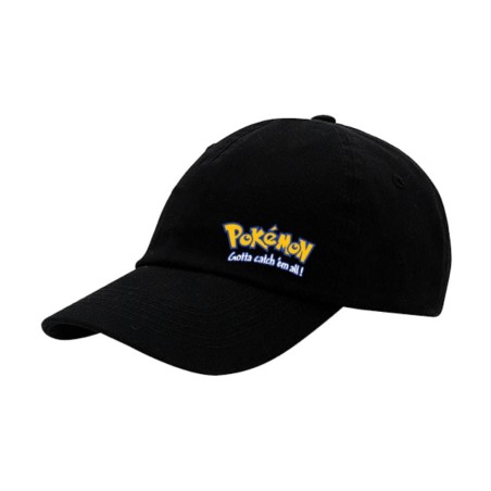 New Design Paperboi Pokemon Cap - Black - قبعة