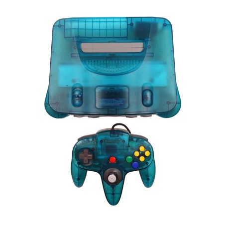 New Design (Pre-Owned) Nintendo 64 Video Game Console - Transparent Blue - ريترو