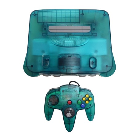 New Design (Pre-Owned) Nintendo 64 Video Game Console - Transparent Blue - ريترو