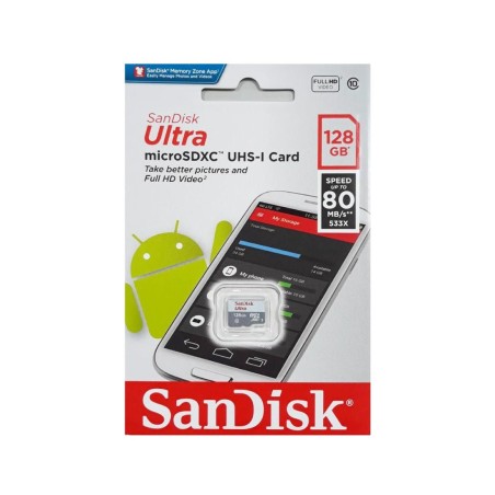 New Design SanDisk Ultra 128GB Flash Memory Card - بطاقة ذاكرة