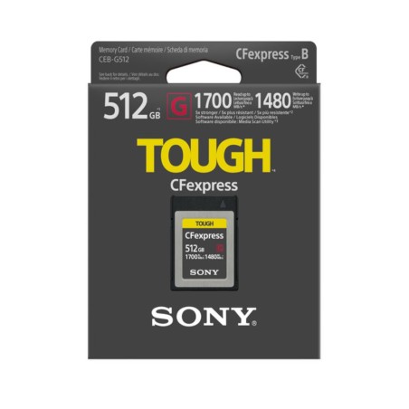 New Design Sony 512GB CFexpress Type B TOUGH Memory Card - بطاقة ذاكرة