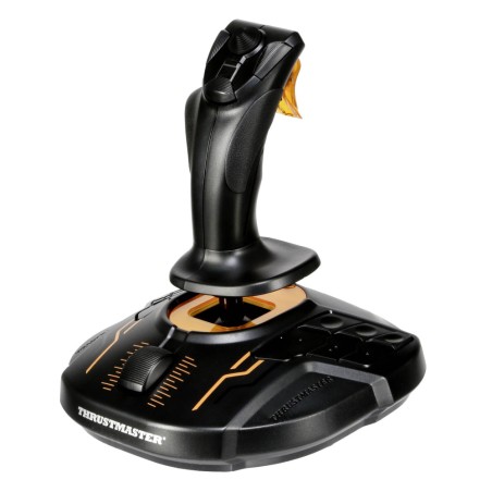 New Design Thrustmaster T16000M FCS Flightstick Joystick USB PC - Black/Orange - وحدة تحكم