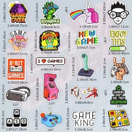 New Design Vintage Video Game Stickers For - 50 Pieces - ستيكر