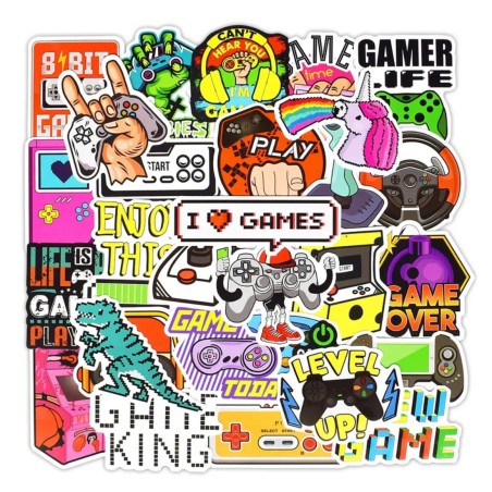 New Design Vintage Video Game Stickers For - 50 Pieces - ستيكر