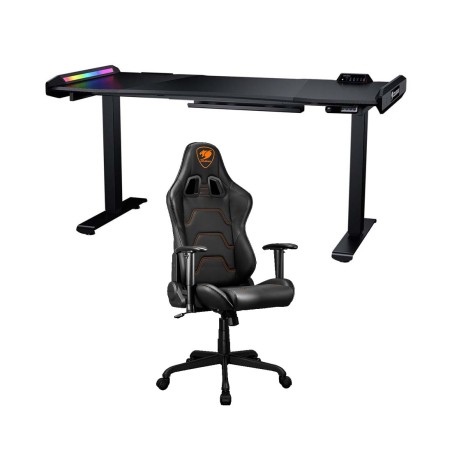 New Design Cougar E-MARS 150 Electrical RGB Gaming Desk & Cougar Armor Elite Chair - طاولة ألعاب