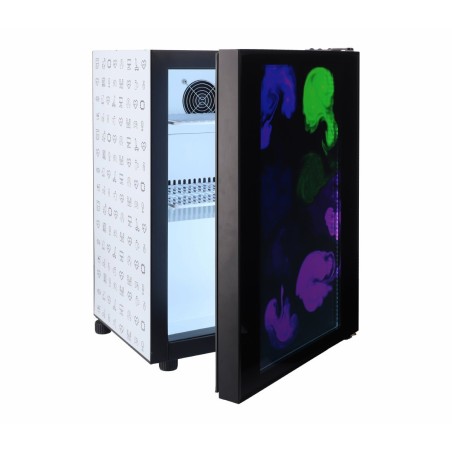 New Design Epic Gamers Streamer Fridge - 30 Ltr - Black/Gray - ثلاجة