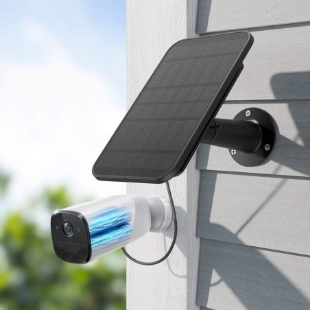 New Design Eufy EufyCam Solar Panel Charger - Black - لوحة شمسية