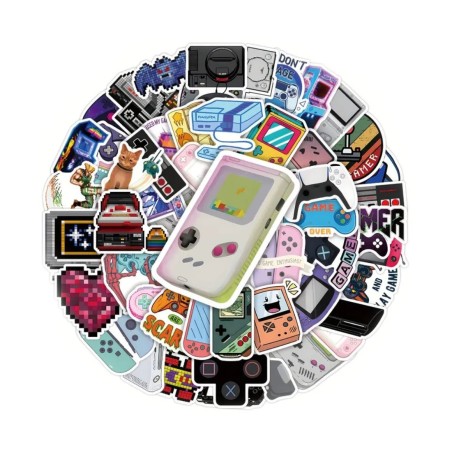 New Design Game Playing Stickers For Games Console - 50 Pieces - ستيكر