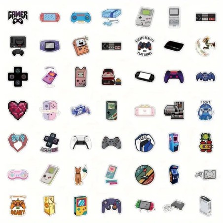 New Design Game Playing Stickers For Games Console - 50 Pieces - ستيكر